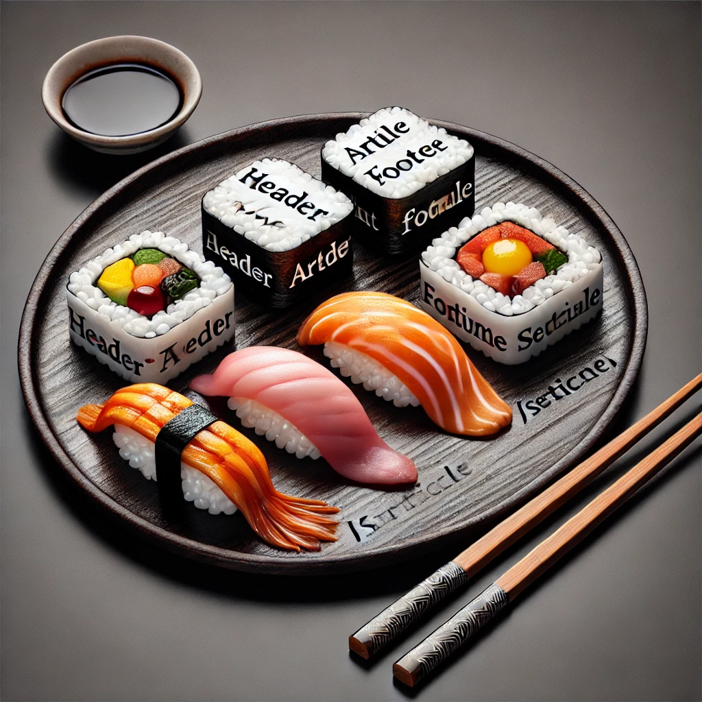 HTML Semantic Sushi